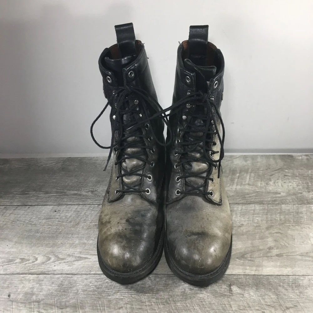 Red Wing 980 Waterproof Leather Soft Toe Motorcycle Men's Biker Riding Boots 10